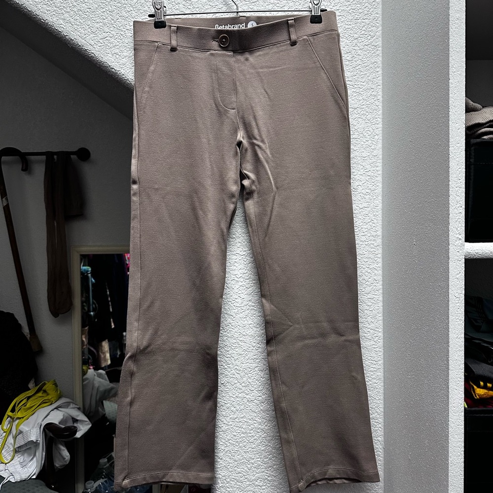 Betabrand Khaki Dress Yoga Pants